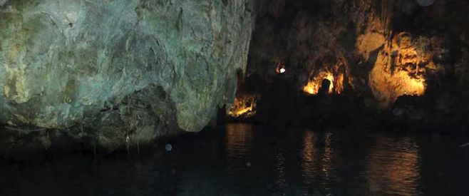 the beautiful Emerald Grotto